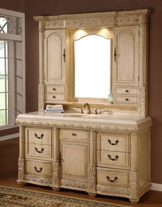 Bathroom shop hutch vanity